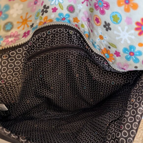 Thirty One "ORGANIC FLOWER" Reversible  Messenger Bag‎ - Picture 5 of 5